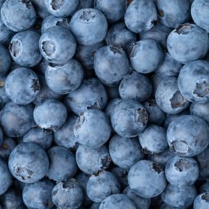 Blueberries background. Antioxidant foods, top view.