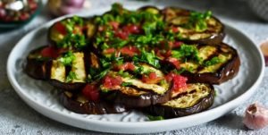 Fiery Vegan Grilled Eggplant