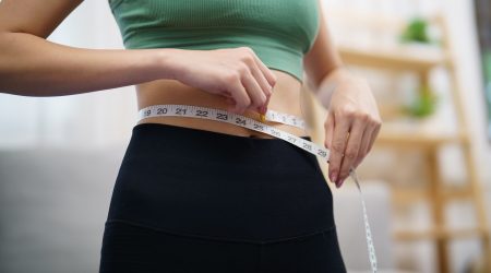 Asian healthy woman dieting Weight loss.